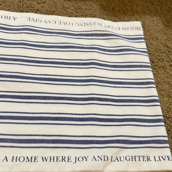 Mary and Martha Table Runner 100% Cotton Stripe Farmhouse Joy and Laughter Home - Picture 4 of 11